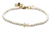 Image of ARIEL BRACELET - WHITE AGATE/GOLD