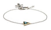 Image of MASON BRACELET - SILVER/TURQUOISE