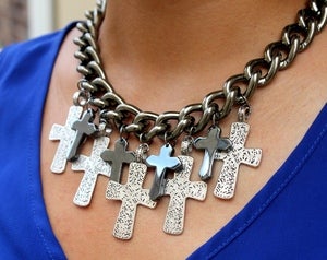 Image of  Lorelle Multi Cross Necklace