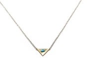 Image of MASON NECKLACE - SILVER/TURQUOISE