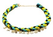 Image of NEMO NECKLACE - YELLOW/BLUE/BLACK