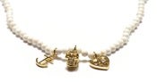 Image of KAI NECKLACE - WHITE AGATE