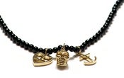 Image of KAI NECKLACE - BLACK AGATE