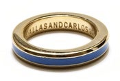Image of MOKAI RING - GOLD/BLUE