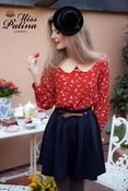 Image of Pleat Street Skirt (navy)