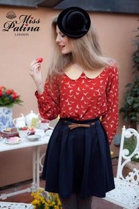 Image of Pleat Street Skirt (navy)
