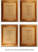 Image of Custom framed intaglios from Quatrefoil Design (sold individually)