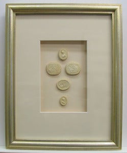 Image of Framed Intaglios - "Charlotte" Design