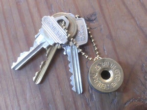 Image of SHOT GUN SHELL DUCK WHISTLE keychain