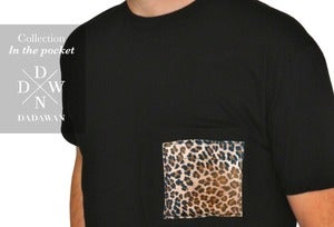 Image of T-shirt homme poche Leopard