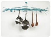 Image of Merkled Pot Rack - Wall-mounted