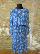 Image of Blue Printed Dress