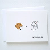 Image of We Belong Milk and Cookies Card