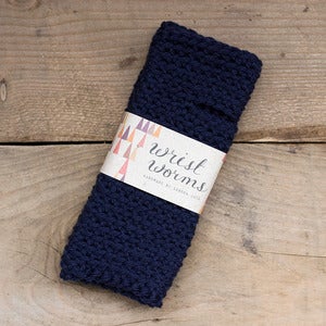 Image of Original Wrist Worms, Thick, Navy Blue