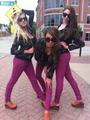 Image of color denim stretch jeans