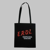 Image of E.R.O.L Keeps Kids Dancing Tote Bag (Black)