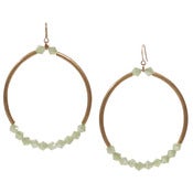 Image of mirage hoop earring: mint 