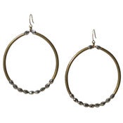 Image of mirage hoop earring: chrome