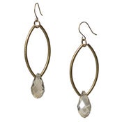 Image of marquise drop earring: smoky