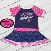 Image of **SOLD OUT** I Love My Cowboys Dallas Cowboys Dress - Size 18/24m/2T