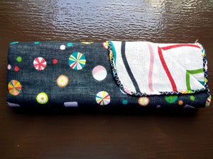 Image of 12/005A: Tenugui (Sweets/Waves)