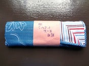 Image of 12/005B: Tenugui (Maple Leaf/Stripes)
