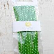 Image of Green Polka Dots Twist Ties