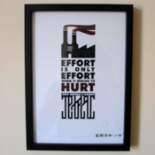 Image of Framed Effort Print