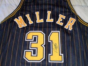 Image of Reggie Miller Authentic Signed Pacers Away Jersey 