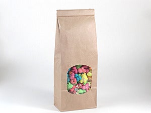 Image of Kraft Window Tin Tie Paper Bags