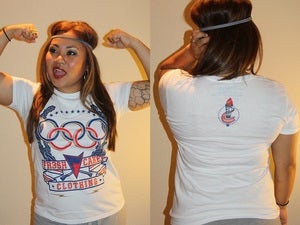 Image of Fr3sh & Cakey "Olympics" Women's T-Shirt in White