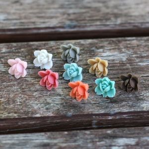 Image of Sweet Lotus Flower Earrings - They're Back!