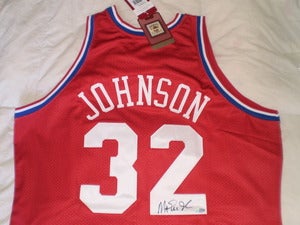 Image of Earvin "Magic" Johnson Signed 1991 All Star Jersey Steiner Sports Authenticated