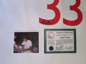Image of Larry Bird Signed Schwartz Sports Signed 1981-1982 All Star 