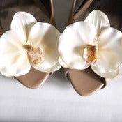 Image of Orchidae Crocodile Clips - Vintage Cream