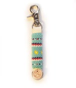 Image of peyote stitch beaded keychain 12