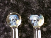 Image of Glass Skull Knitting Needles