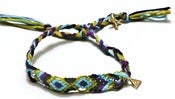 Image of BLENNY ANKLET - GREEN/PURPLE/BLUE