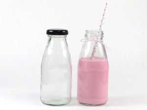 Image of Mini Glass Milk Bottles
