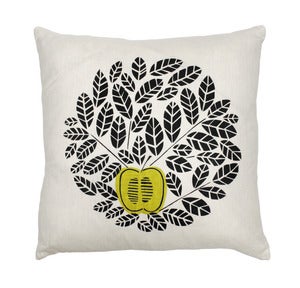 Image of an apple a day cushion - green.