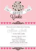 Image of Our Sweet little Cookie Baby Shower invitation