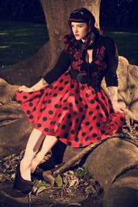 Image of Custom Silk Polka Dot swing skirts!