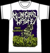 Image of MUNICIPAL WASTE - Massive Aggressive WHITE T-Shirt