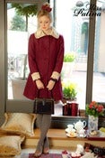 Image of ‘Time After Time’ Wool Mix Coat (maroon)