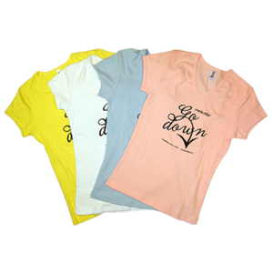 Image of Girly "Go Down" V-Neck Tee