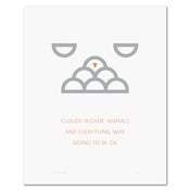 Image of Clouds & Animals Print - Screen Printed