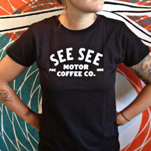 Image of Ladies Motor Coffee Tee
