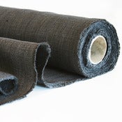 Image of plain charcoal linen