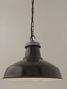 Image of GREY ENAMEL | vintage industrial light shade | LARGE