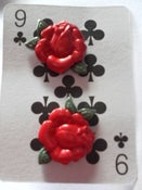Image of Rockabilly Tattoo Kitsch Red Rose Flower Earrings 